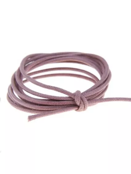 Coton ciré 1,8mm violet  Coton ciré 1,8mm- 1
