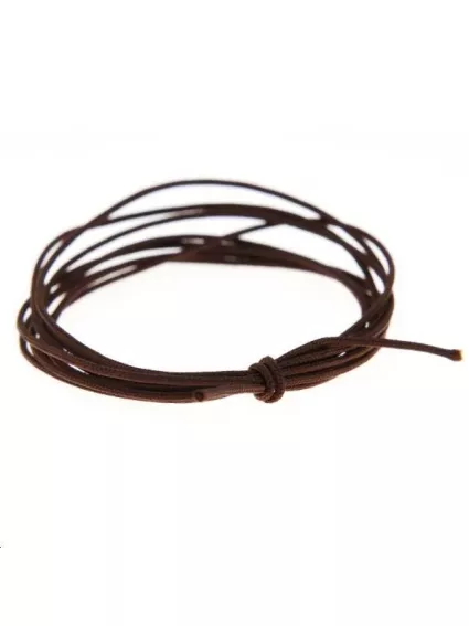 Cordon nylon tressé 0,5mm brun foncé  Nylon tressé 0,5mm- 1