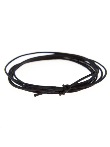 Cordon nylon tressé 0,5mm noir  Nylon tressé 0,5mm- 1