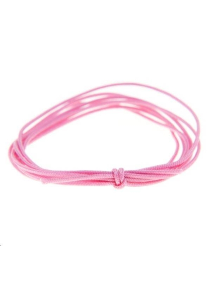 Cordon nylon tressé 0,5mm rose foncé  Nylon tressé 0,5mm- 1