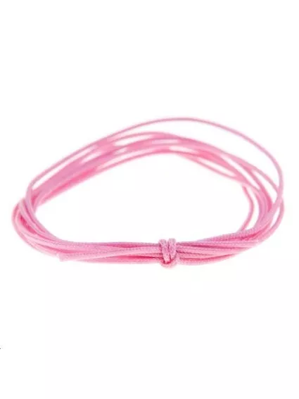 Cordon nylon tressé 0,5mm rose foncé  Nylon tressé 0,5mm- 1