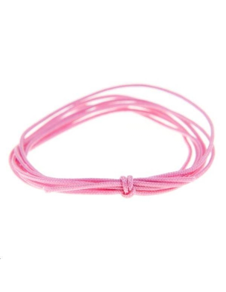 Cordon nylon tressé 0,5mm rose foncé  Nylon tressé 0,5mm- 1