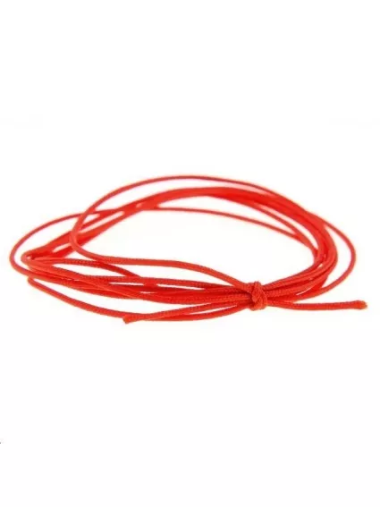Cordon nylon tressé 0,5mm rouge  Nylon tressé 0,5mm- 1