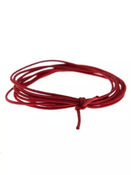 Cordon nylon tressé 0,5mm rouge foncé  Nylon tressé 0,5mm- 1