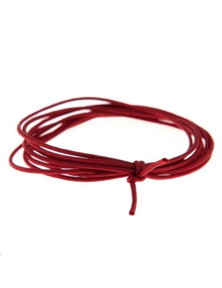 Cordon nylon tressé 0,5mm rouge foncé  Nylon tressé 0,5mm- 1 Cordon nylon tressé 0,5mm rouge foncé  Nylon tressé 0,5mm- 1