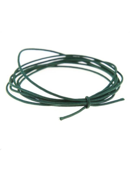 Cordon nylon tressé 0,5mm vert foncé  Nylon tressé 0,5mm- 1