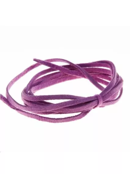 Suédine 2mm fuschia foncé  Suédine 2mm- 1