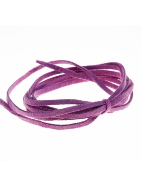 Suédine 2mm fuschia foncé  Suédine 2mm- 1