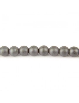 Hématite ronde 8mm Les perles rondes 8-9mm en lot- 1