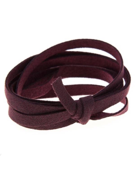 Suédine 5mm bordeaux  Suédine 5mm- 1