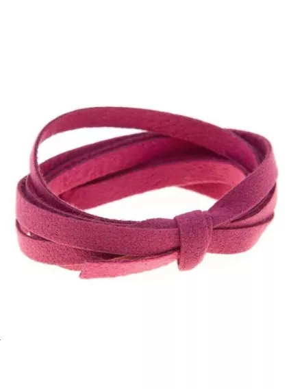 Suédine 5mm fuschia  Suédine 5mm- 1