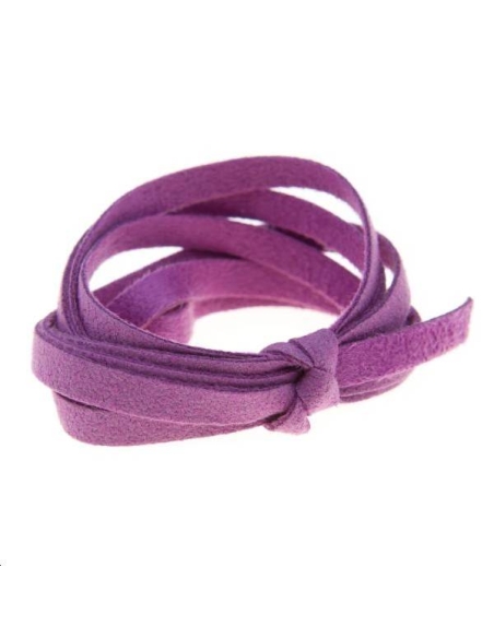 Suédine 5mm fuschia foncé  Suédine 5mm- 1