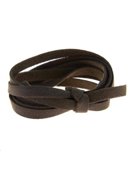Suédine 5mm marron foncé  Suédine 5mm- 1 Suédine 5mm marron foncé  Suédine 5mm- 1