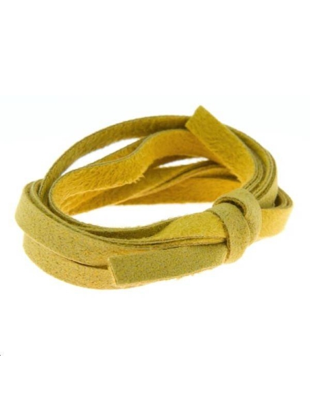 Suédine 5mm safran  Suédine 5mm- 1