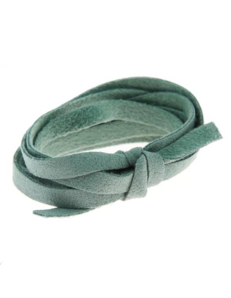 Suédine 5mm turquoise  Suédine 5mm- 1