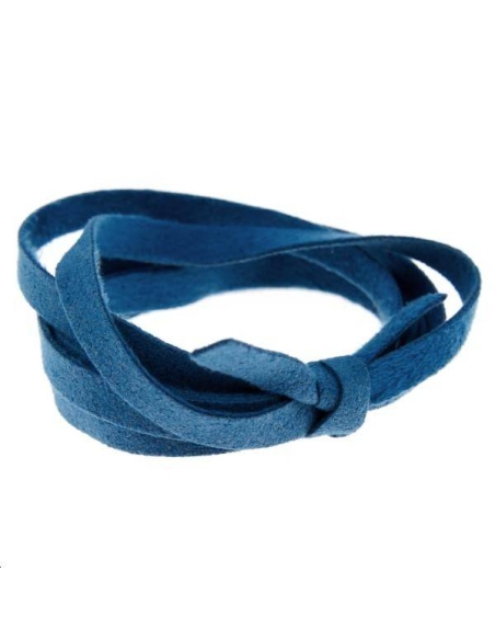 Suédine 5mm turquoise foncé  Suédine 5mm- 1