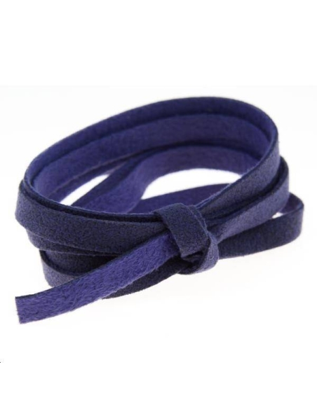 Suédine 5mm violet  Suédine 5mm- 1