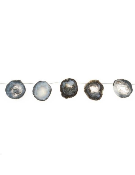 Cristal drusy tranche 25-30mm  Les Formes diverses en lot- 1