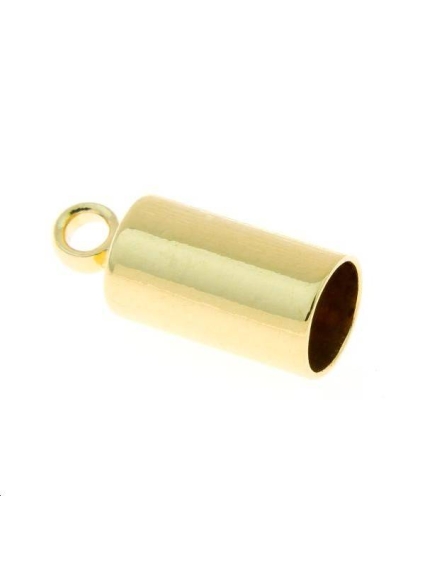Embout cylindre anneau 13x5,5mm  Embouts cordons & chaînes- 1