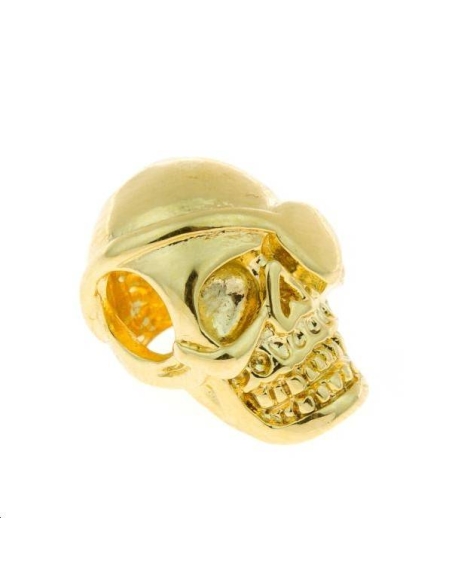 Crâne pirate 9x13mm 2 trous passants  Intercalaires- 1