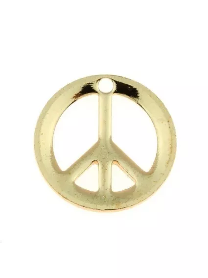 Peace & love 12mm 1 trou  Pendentifs- 1