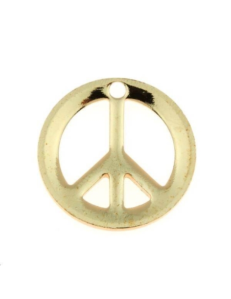 Peace & love 12mm 1 trou  Pendentifs- 1