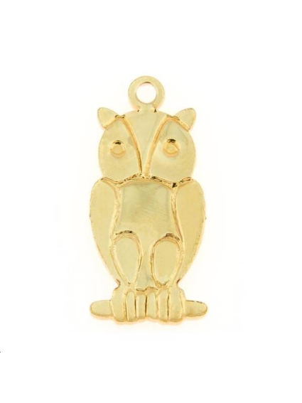 Pendentif hiboux 15x12mm  Pendentifs- 1