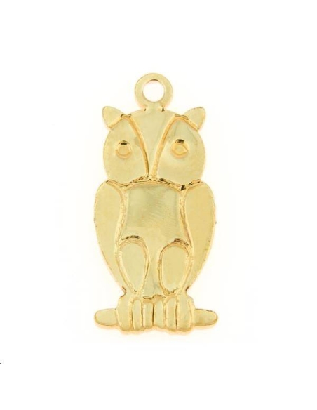 Pendentif hiboux 15x12mm  Pendentifs- 1