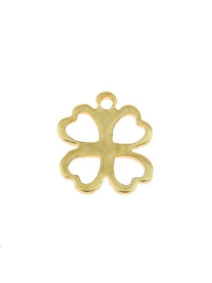 Pendentif trèfle 9x9mm  Pendentifs- 1