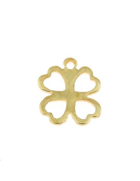 Pendentif trèfle 9x9mm  Pendentifs- 1 Pendentif trèfle 9x9mm  Pendentifs- 1