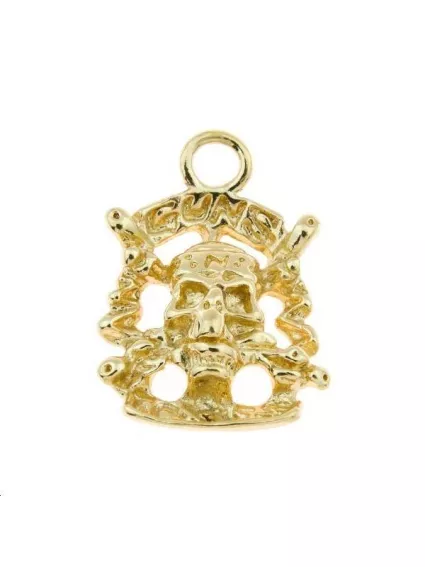 Pendentif tête de mort pirate 22x15mm  Pendentifs- 1