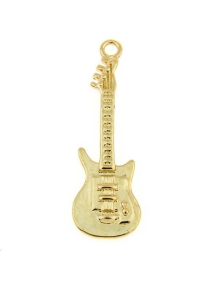 Pendentif guitare 33x9mm  Pendentifs- 1 Pendentif guitare 33x9mm  Pendentifs- 1