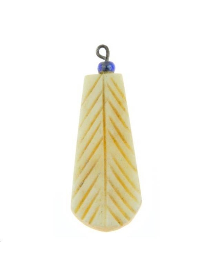 Pendentif en os 30x11mm  Matières naturelles- 1