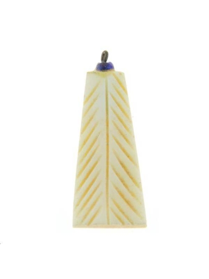 Pendentif en os 30x12mm  Matières naturelles- 1