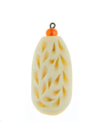 Pendentif en os 30x15mm  Matières naturelles- 1