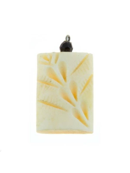Pendentif en os 25x17mm  Matières naturelles- 1