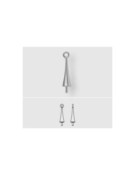 Bélière 9mm laiton brut pour 653012  Bélières Pure drop- 2 Bélière 9mm laiton brut pour 653012  Bélières Pure drop- 2