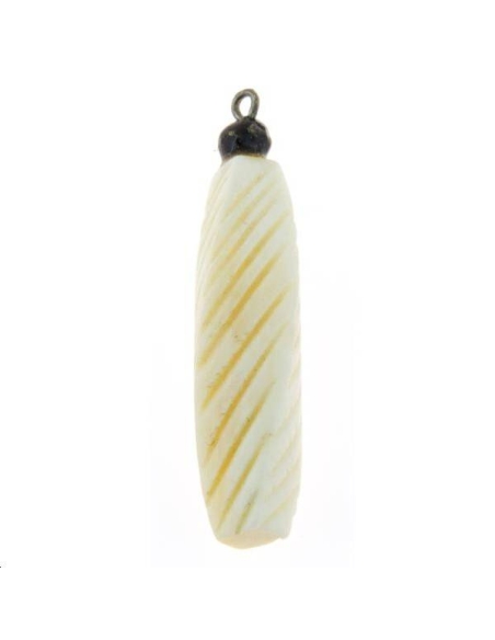 Pendentif en os 30x8mm  Matières naturelles- 1