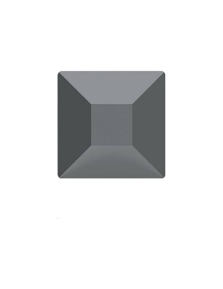 Square flat back 4mm jet hematite  Square flat back 4mm- 2