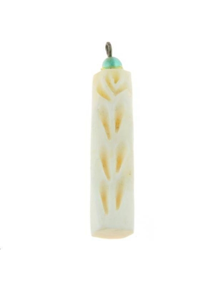 Pendentif en os 30x8mm  Matières naturelles- 1