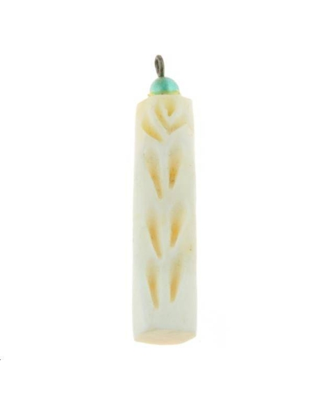 Pendentif en os 30x8mm  Matières naturelles- 1