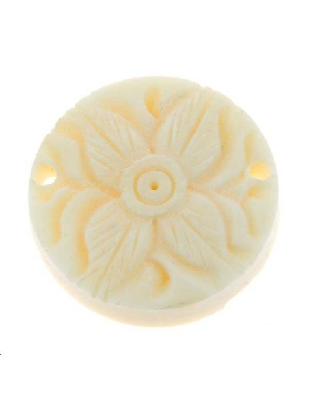 Intercalaire fleur en os  Matières naturelles- 1