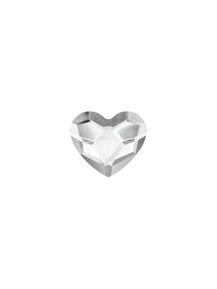 Heart flat back 6mm crystal 2