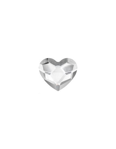 Heart flat back 6mm crystal  Heart flat back- 1 Heart flat back 6mm crystal  Heart flat back- 1