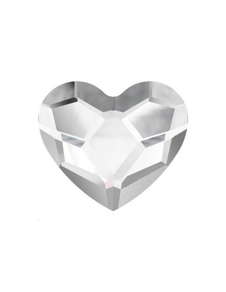 Heart flat back 6mm crystal  Heart flat back- 2 Heart flat back 6mm crystal  Heart flat back- 2