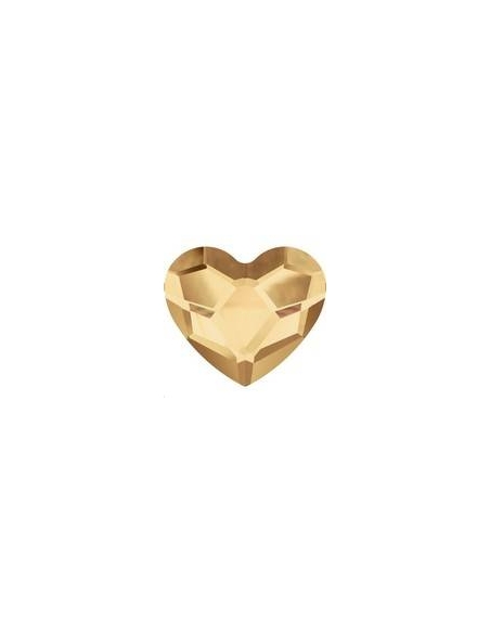Heart flat back 6mm golden shadow  Heart flat back- 1 Heart flat back 6mm golden shadow  Heart flat back- 1