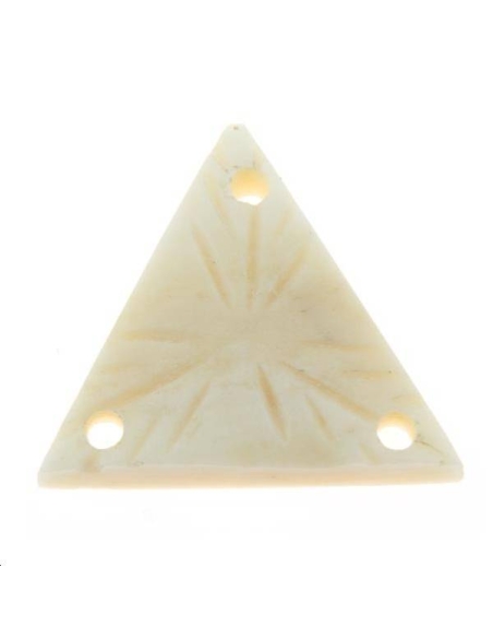 Intercalaire triangle en os  Matières naturelles- 1 Intercalaire triangle en os  Matières naturelles- 1