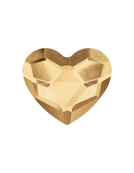 Heart flat back 6mm golden shadow  Heart flat back- 2 Heart flat back 6mm golden shadow  Heart flat back- 2