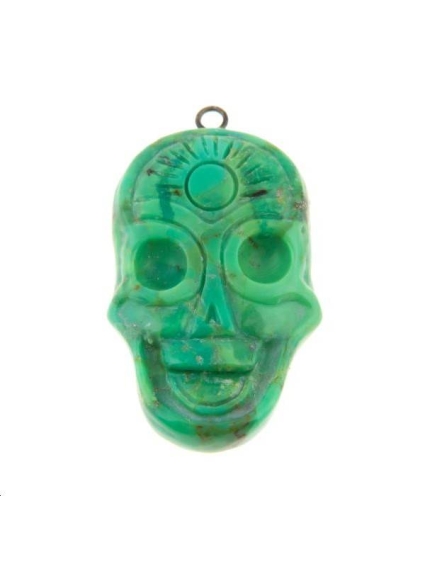 Turquoise compressée teintée 32x17mm  Les pendentifs en pierre Fine- 1