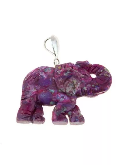 Turquoise compressée teintée 33x22mm  Les pendentifs en pierre Fine- 1